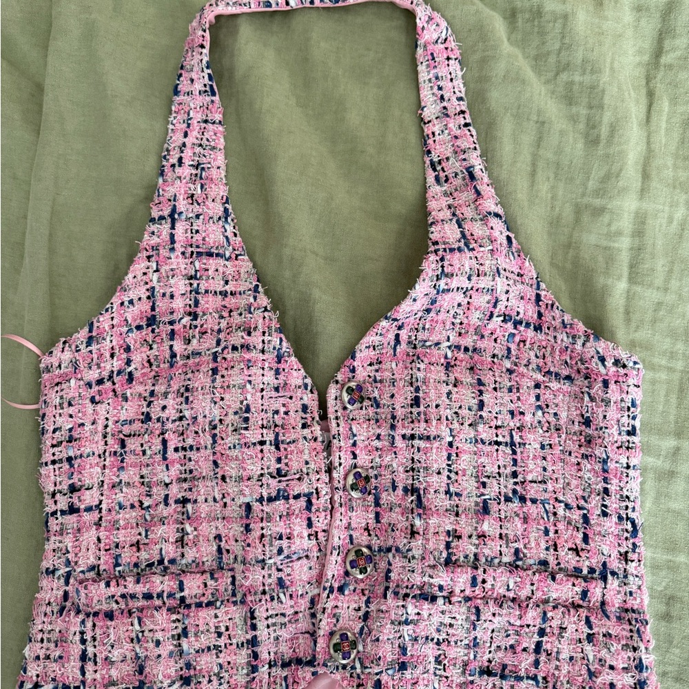 CHANEL Pink Tweed Garment